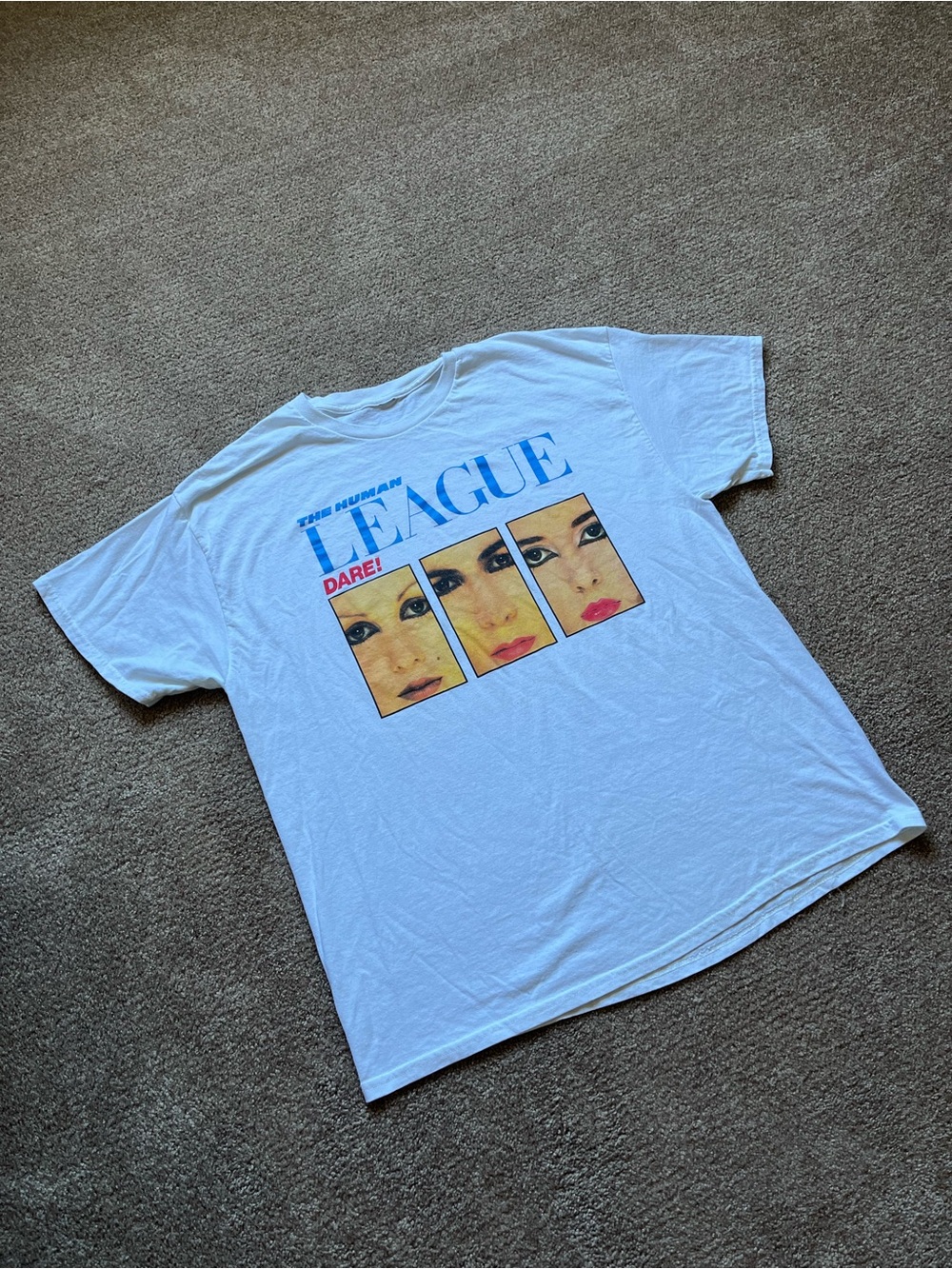 VTG 00’s / Y2K The Human League White Band Tee - Picture 2 of 6